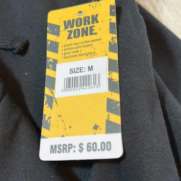 NWT Work Zone Zip Up Insulated Hoodie M - Picture 8 of 12